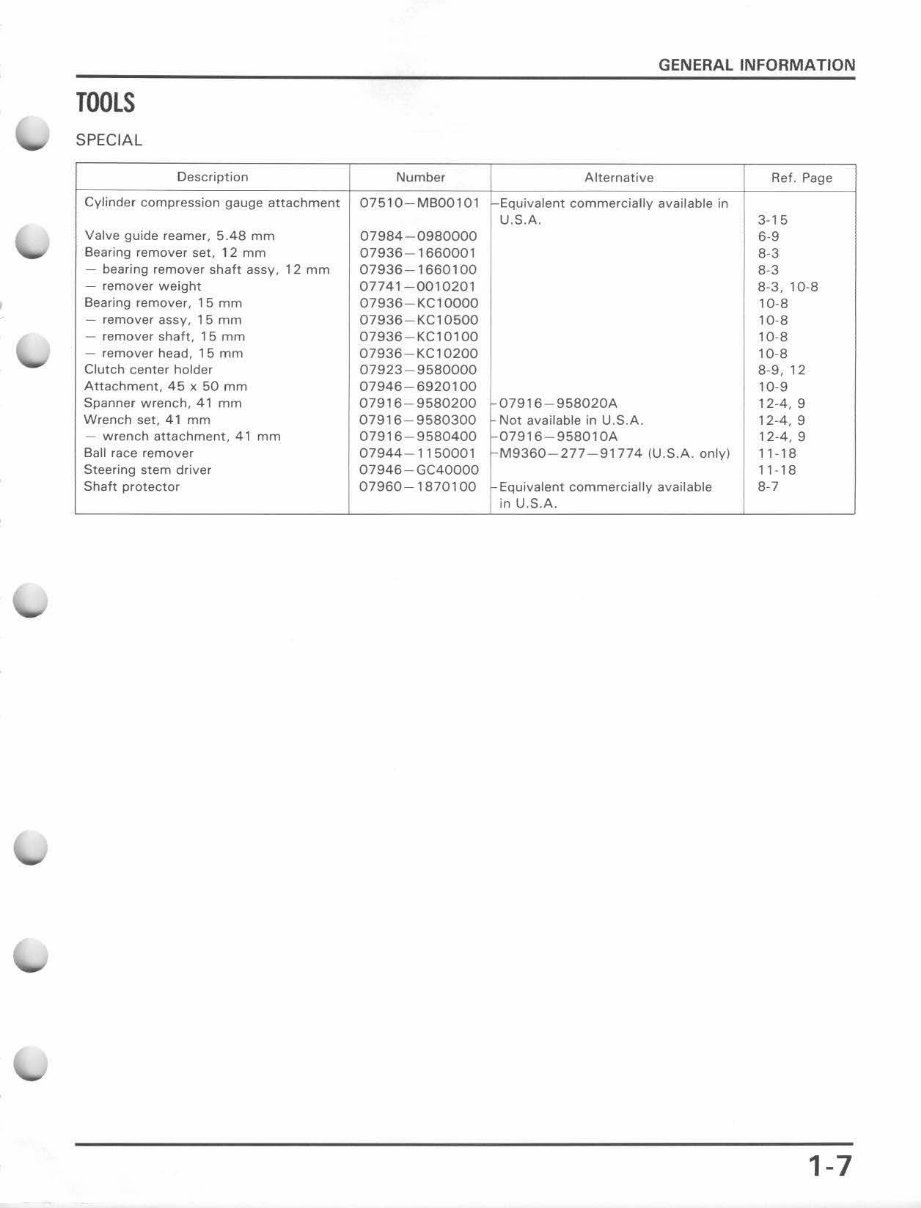 Honda Atc 125m Service Repair Manual 1986-1987 preview img 10