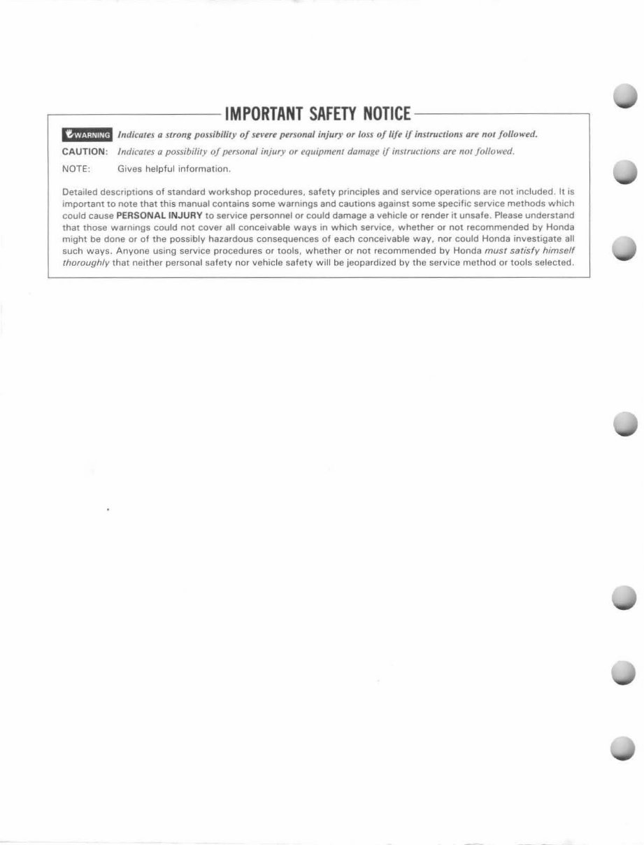 Honda Atc 125m Service Repair Manual 1986-1987 preview img 2