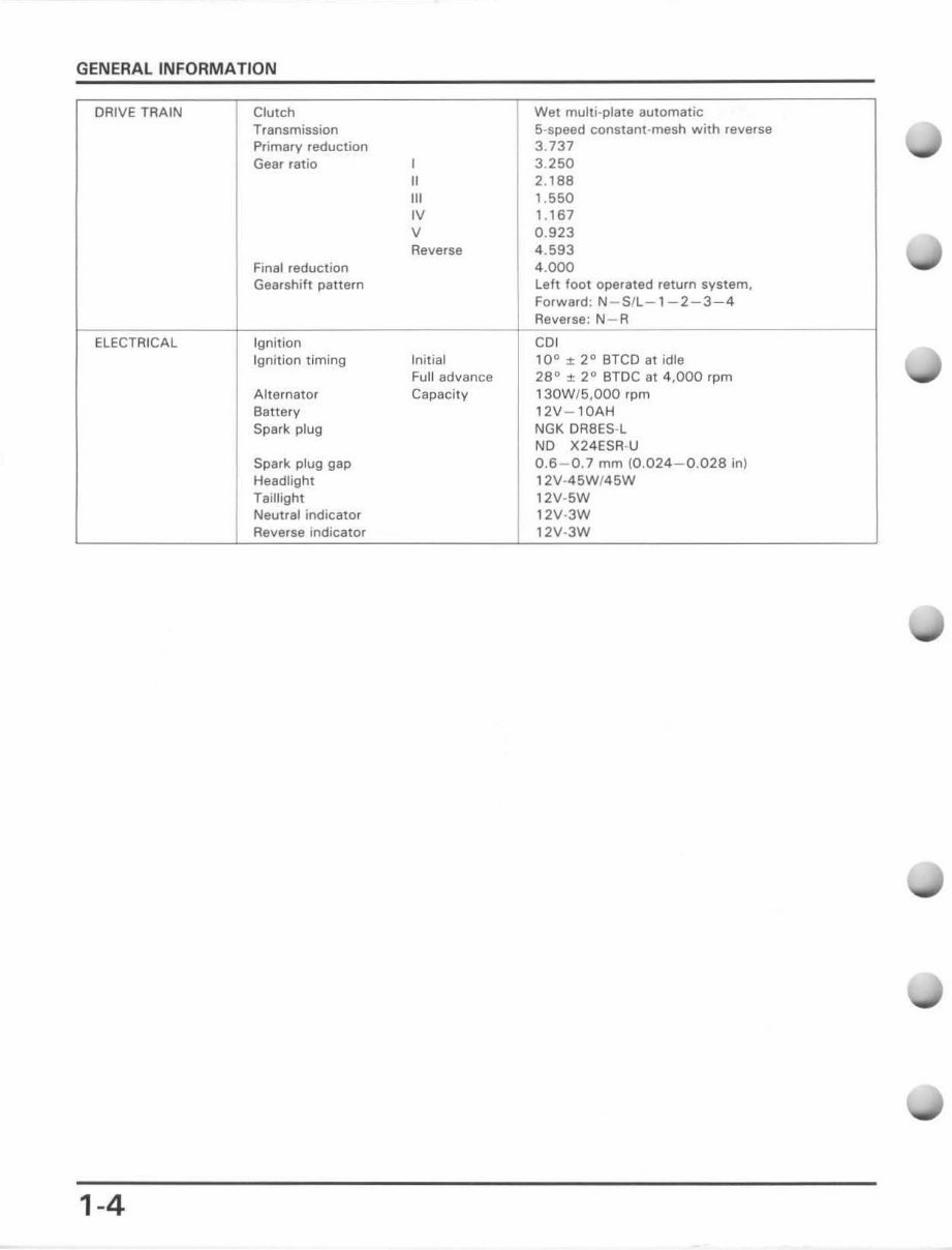 Honda Atc 125m Service Repair Manual 1986-1987 preview img 7