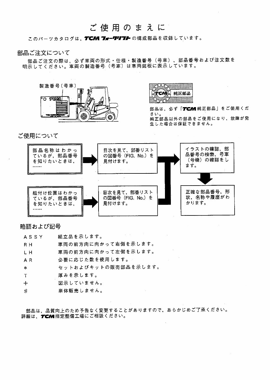 TCM Forklift FG FD Gas Diesel Parts Catalog Manual preview img 2
