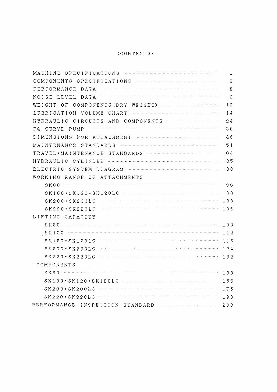 Kobelco SK60 Hydraulic Excavator OEM Service & Repair Manual preview img 4
