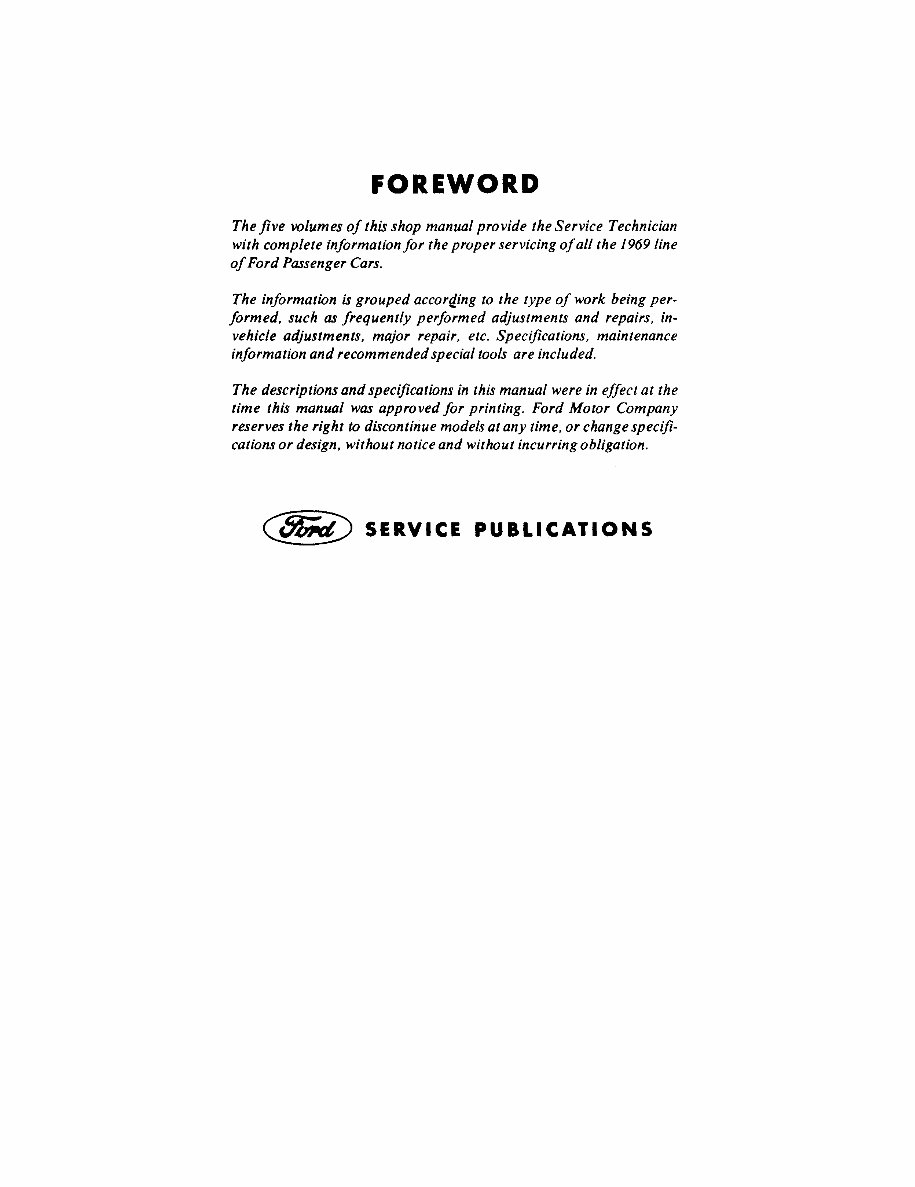 1967-1969 Ford Thunderbird Service & Repair Manual preview img 4