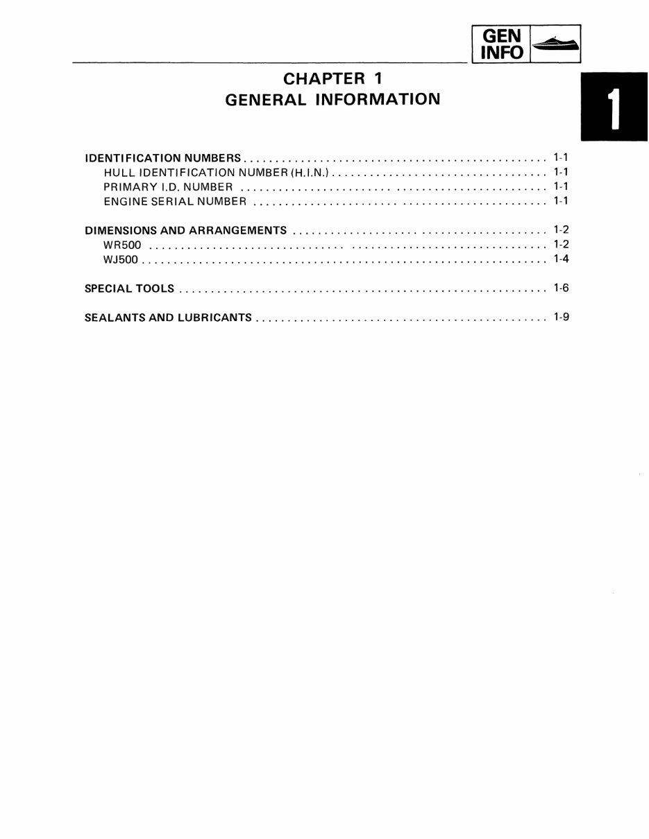 YAMAHA WAVERUNNER 3 III WRA650 Service Repair Manual 1990-1993 preview img 8
