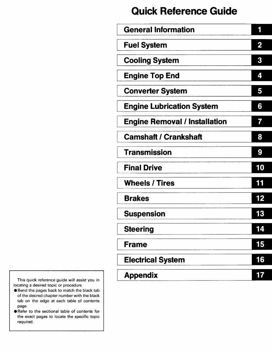 Kawasaki Mule 2010/2020/2030 (KAF540) OEM Service & Repair Manual preview img 2