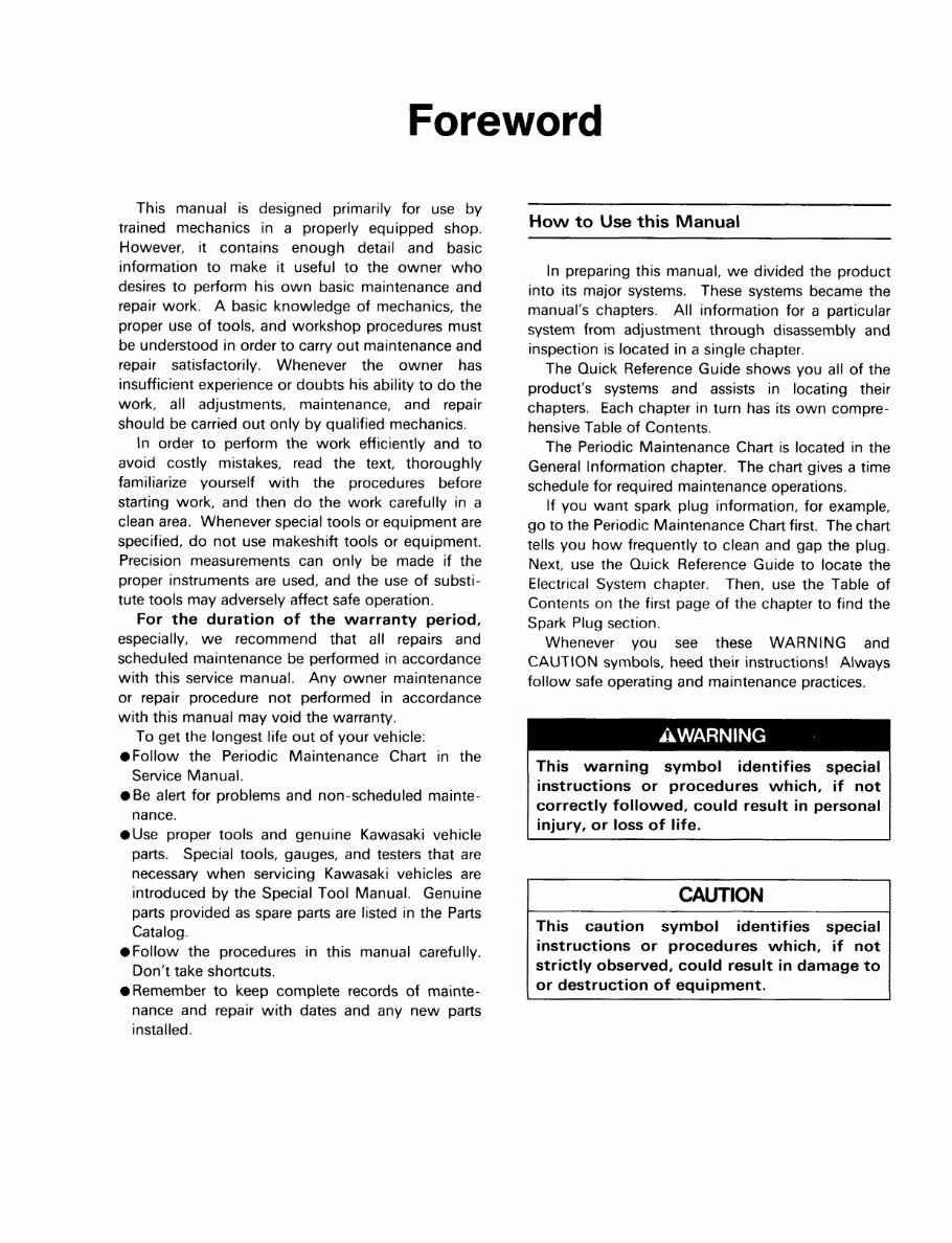 Kawasaki Mule 2010/2020/2030 (KAF540) OEM Service & Repair Manual preview img 5