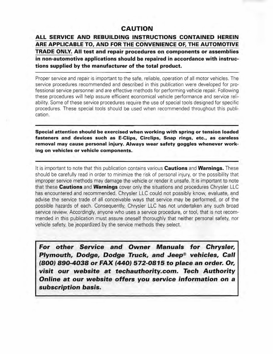 2008 Dodge Ram 1500/2500/3500 OEM Service & Repair Manual preview img 2