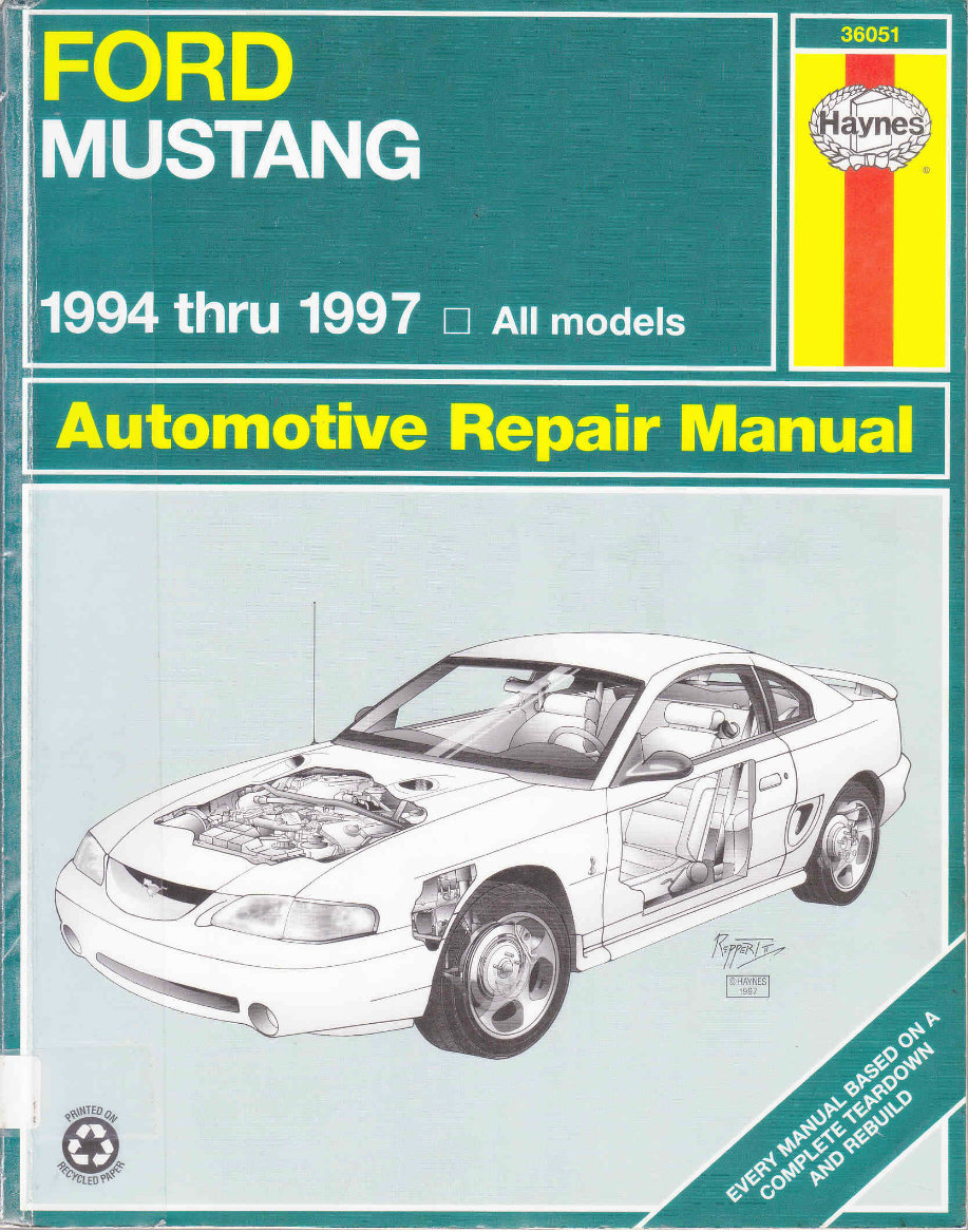 1994-1997 Ford Mustang Service & Repair Manual preview img 1