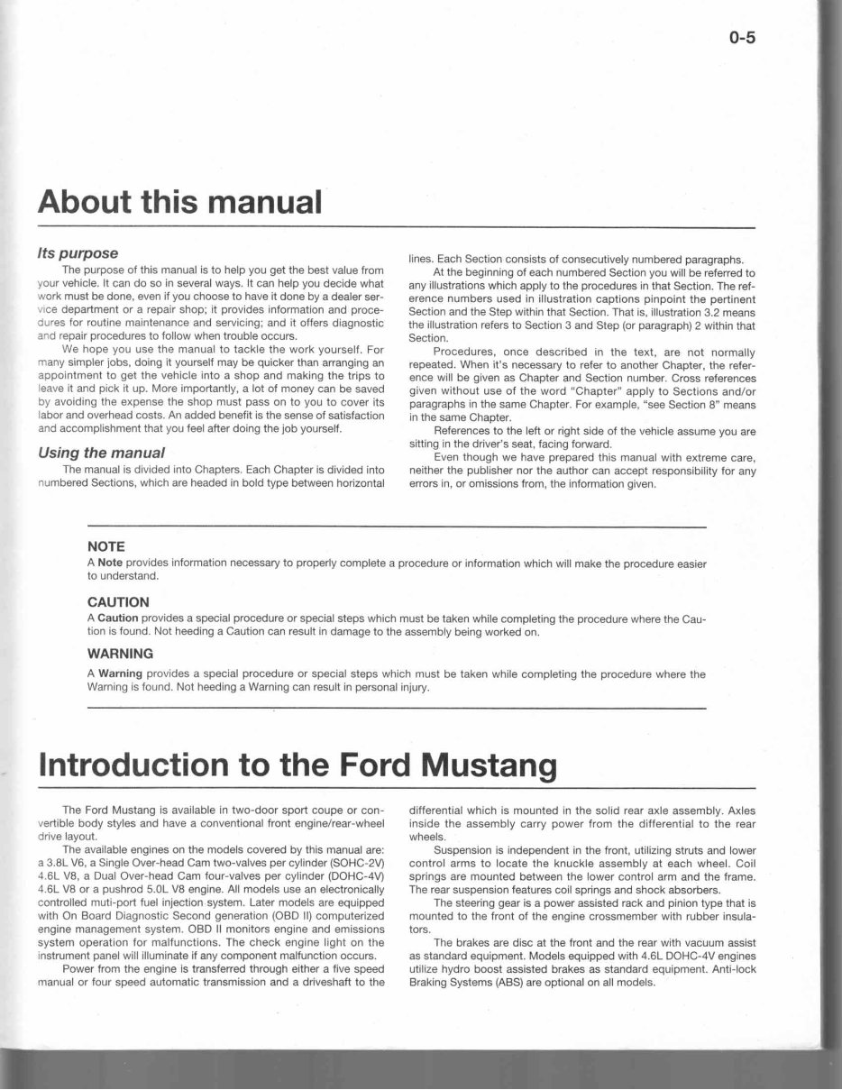 1994-1997 Ford Mustang Service & Repair Manual preview img 6