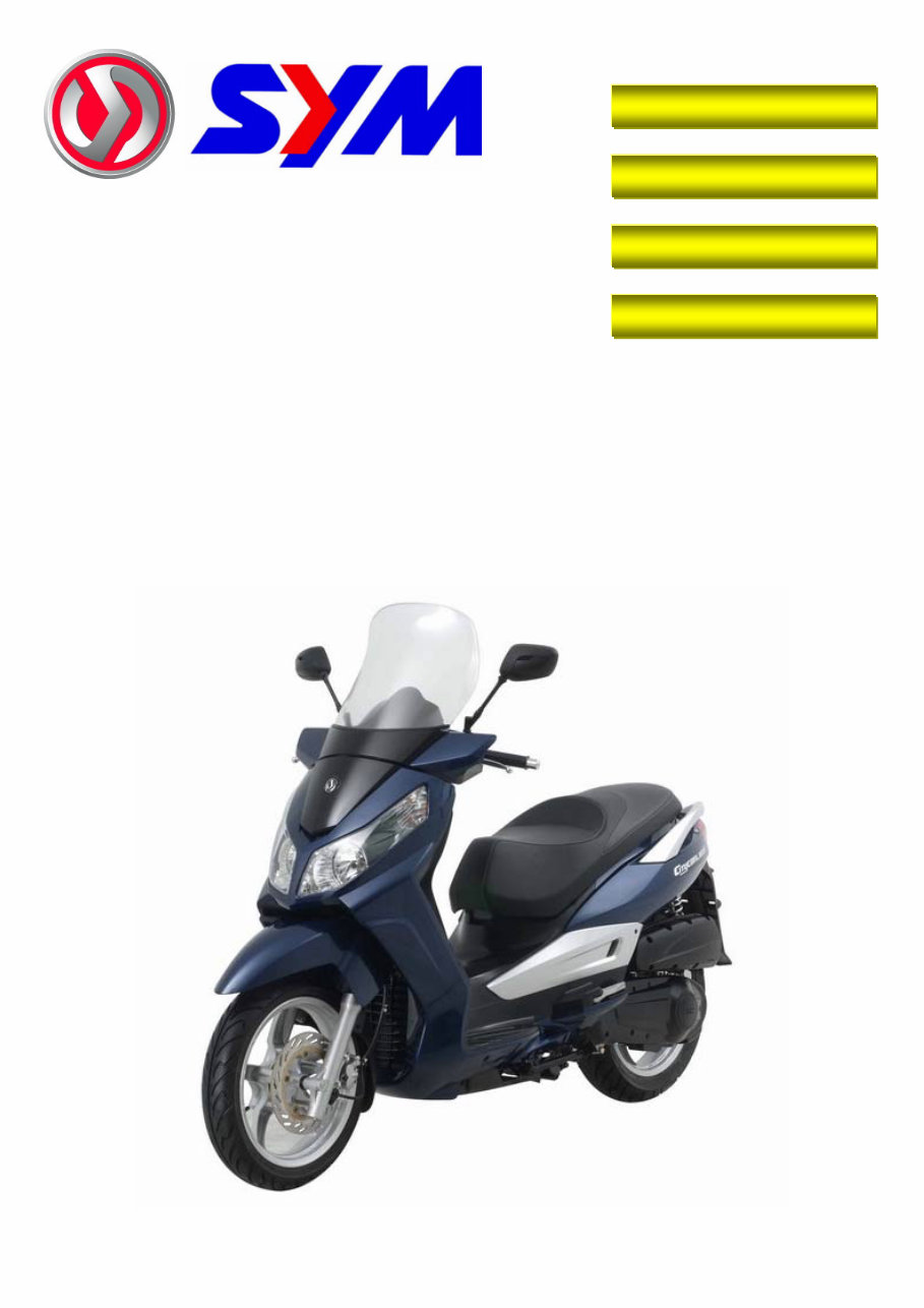 SYM CITYCOM 300I Scooter Full Service & Repair Manual preview img 1