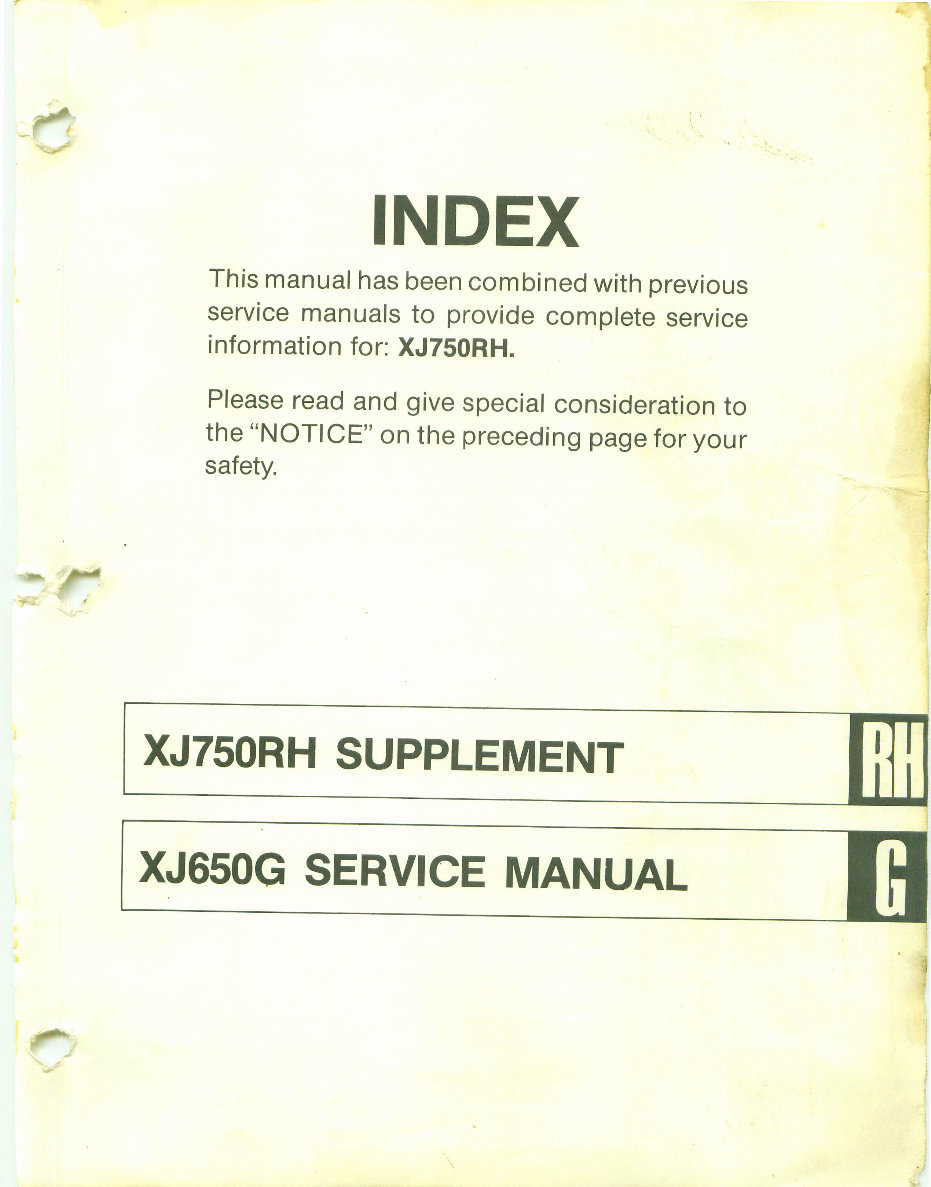 1981-1983 YAMAHA XJ750 SECA Motorcycle Repair Manual preview img 3