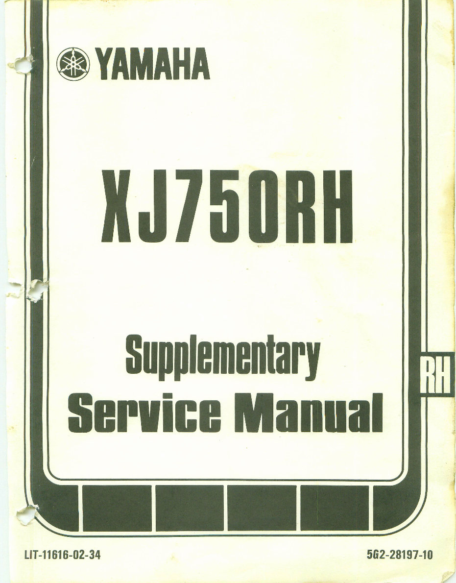 1981-1983 YAMAHA XJ750 SECA Motorcycle Repair Manual preview img 4