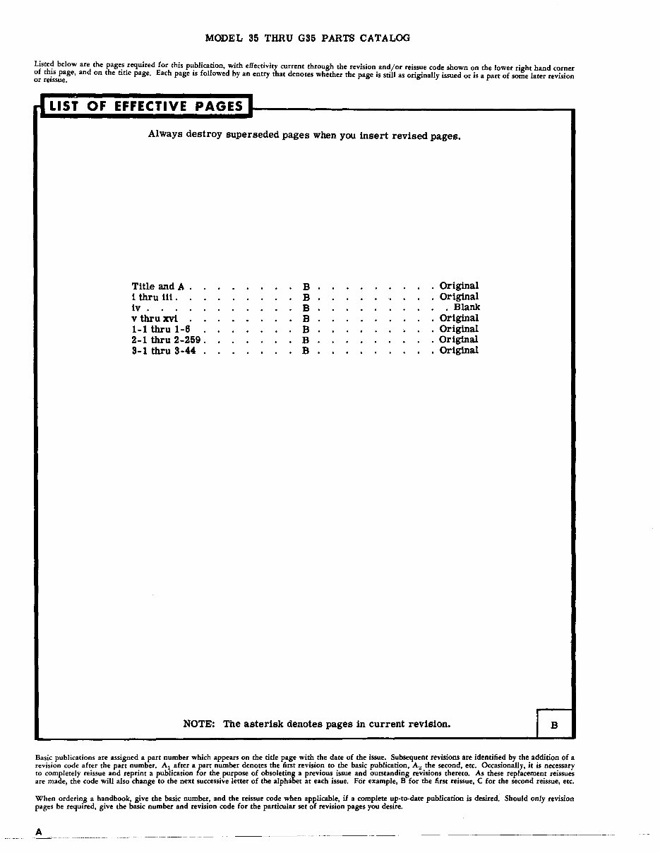 Beechcraft Bonanza 35 thru G35 IPC Parts Catalog Manual - preview img 3