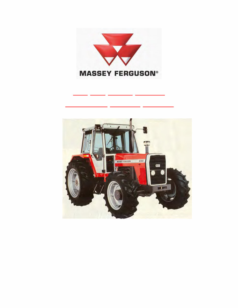 Massey Ferguson MF 698 OEM Service & Repair Manual preview img 1