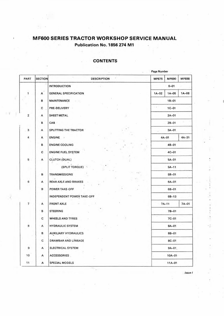 Massey Ferguson MF 698 OEM Service & Repair Manual preview img 2