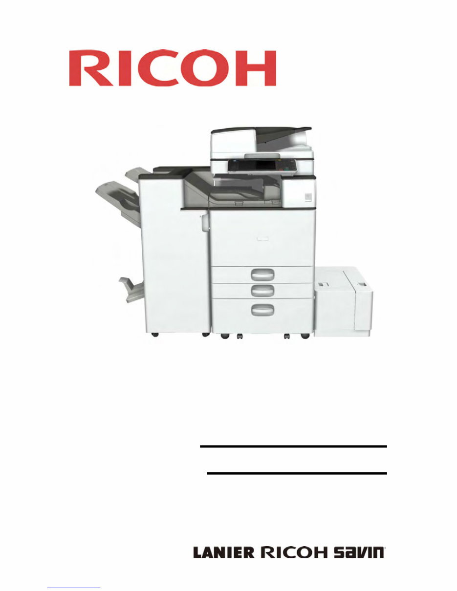 Ricoh Aficio MP2554SP, MP3054SP, MP3554SP, MP4054SP, MP5054SP, MP6054SP (product code D197 D198 D199 D200 D201 D202) Field Servi preview img 1