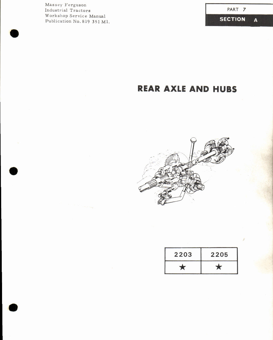 Massey Ferguson MF35/MF40 Tractors Service & Repair Manual preview img 1