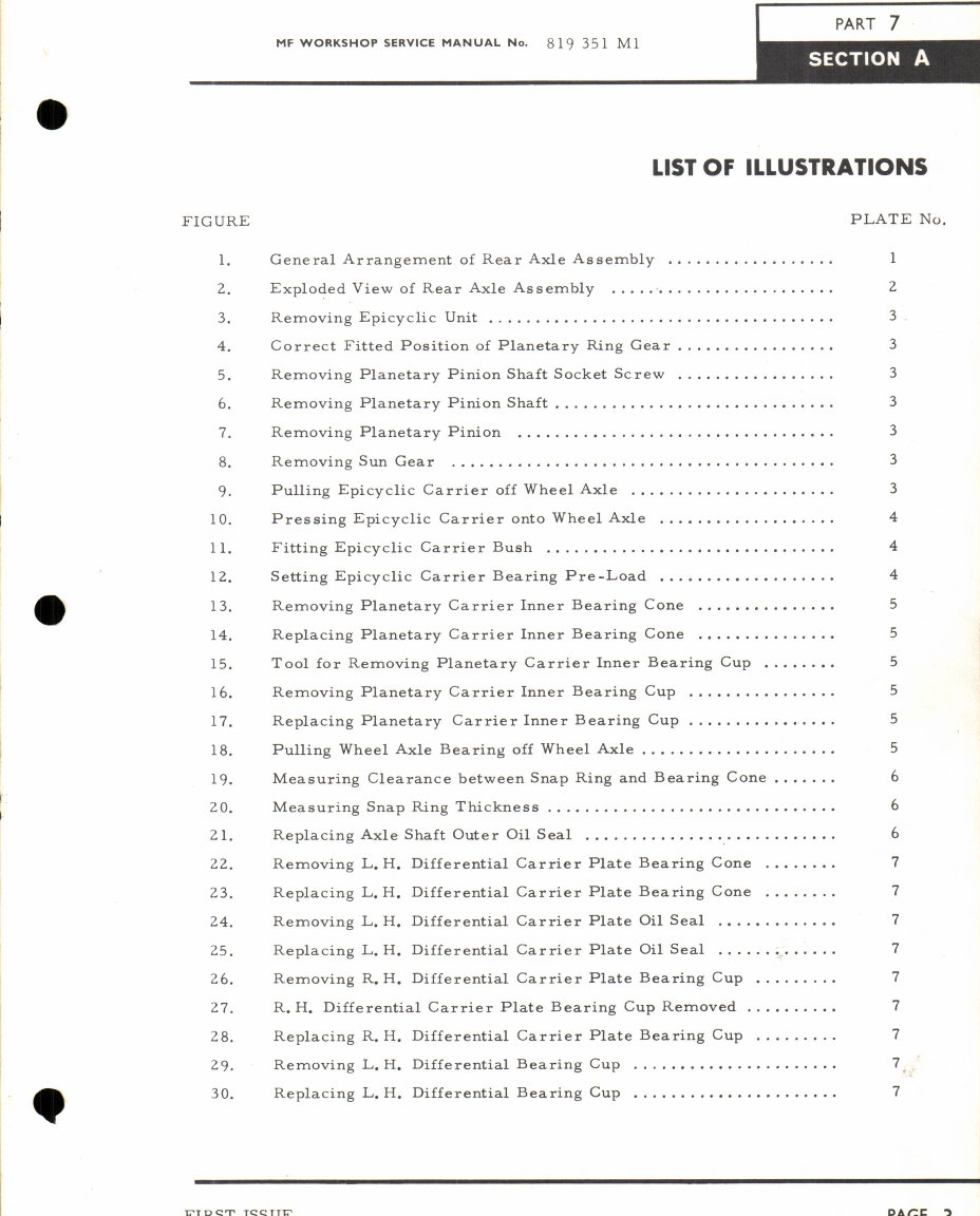 Massey Ferguson MF35/MF40 Tractors Service & Repair Manual preview img 4