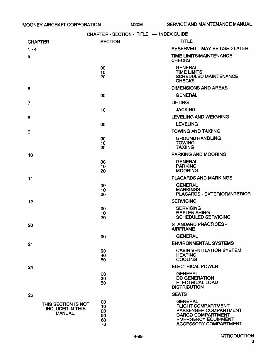 Mooney M20M Aircraft OEM Service & Repair Manual preview img 6