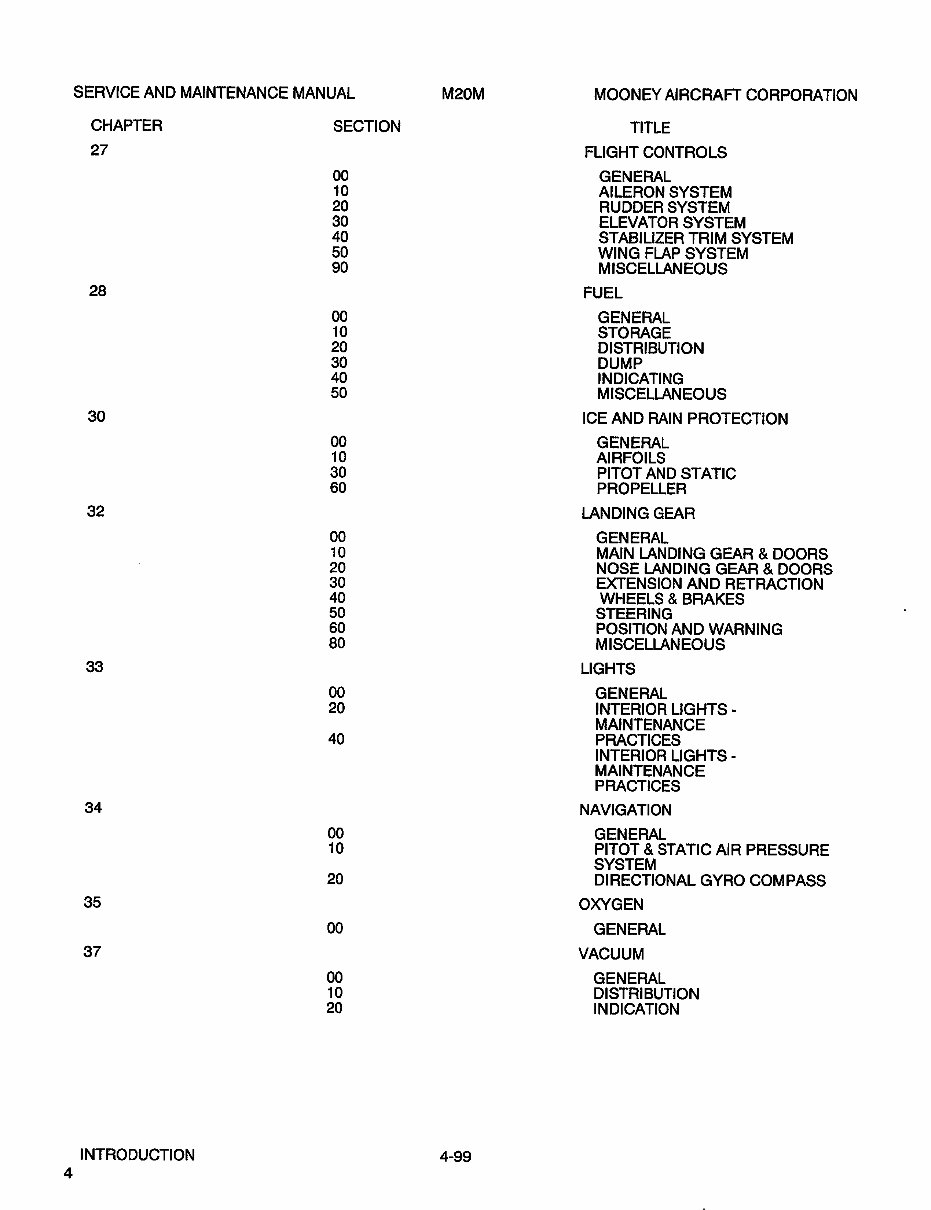 Mooney M20M Aircraft OEM Service & Repair Manual preview img 7