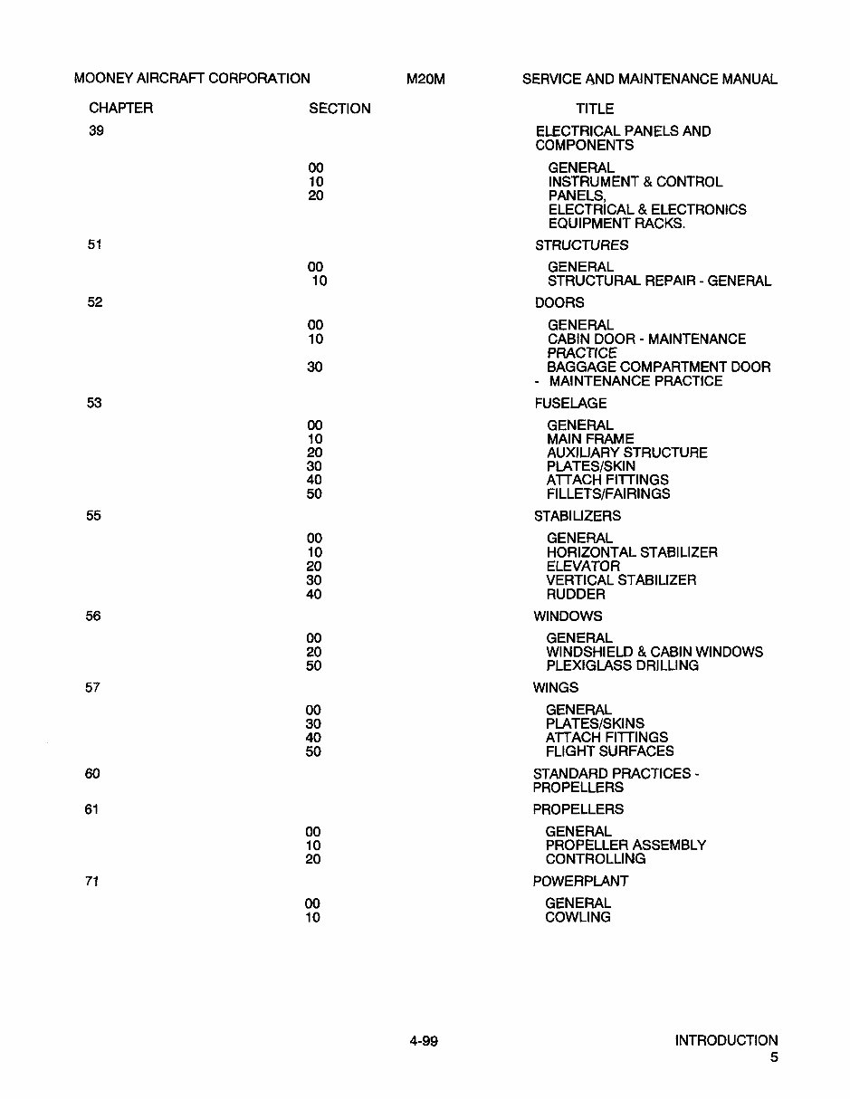 Mooney M20M Aircraft OEM Service & Repair Manual preview img 8