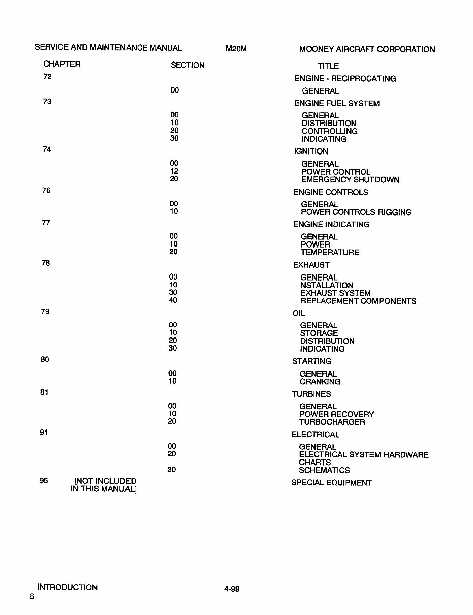 Mooney M20M Aircraft OEM Service & Repair Manual preview img 9