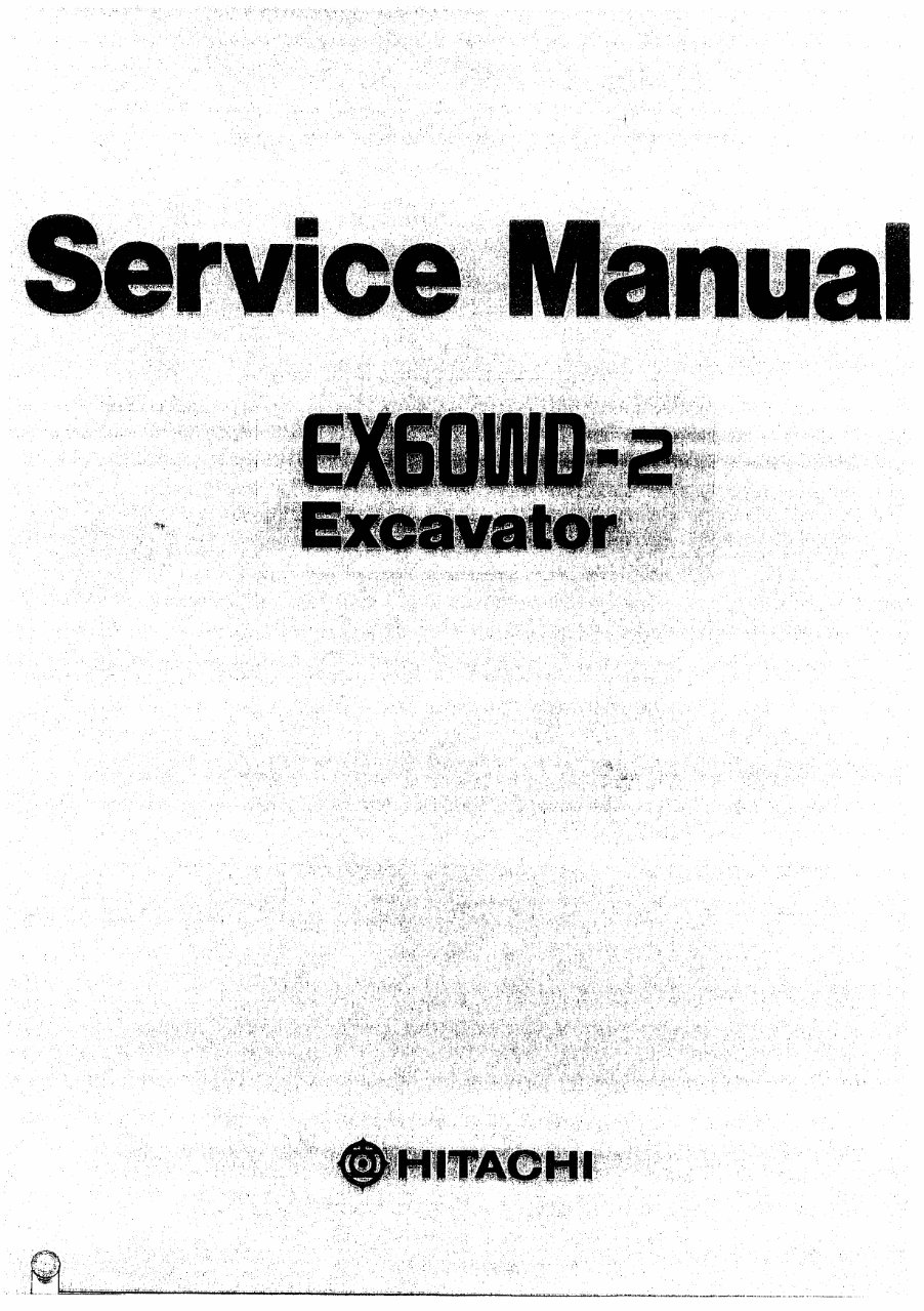 HITACHI EX60WD-2 WHEELED Excavator Parts Catalog Manual preview img 1