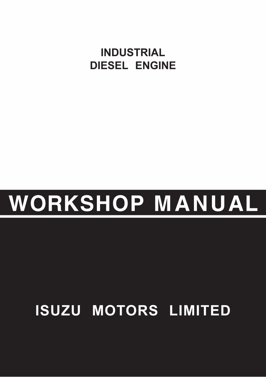 Isuzu AU-4LE2, BV-4LE2 Diesel Engine Service Repair Workshop Manual preview img 1