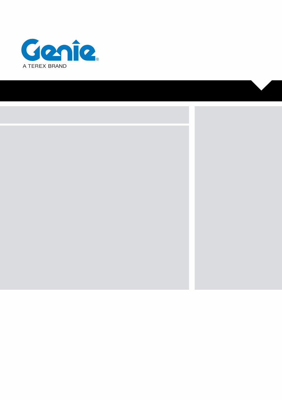 Genie GTH 55-19 Telehandler Service Repair Workshop Manual preview img 1
