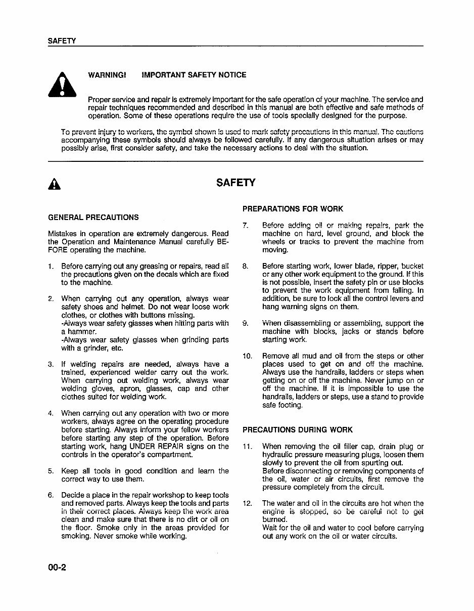 KOMATSU WA250-1LC Wheel Loader Service Repair Manual + Operation & Maintenance Manual preview img 6