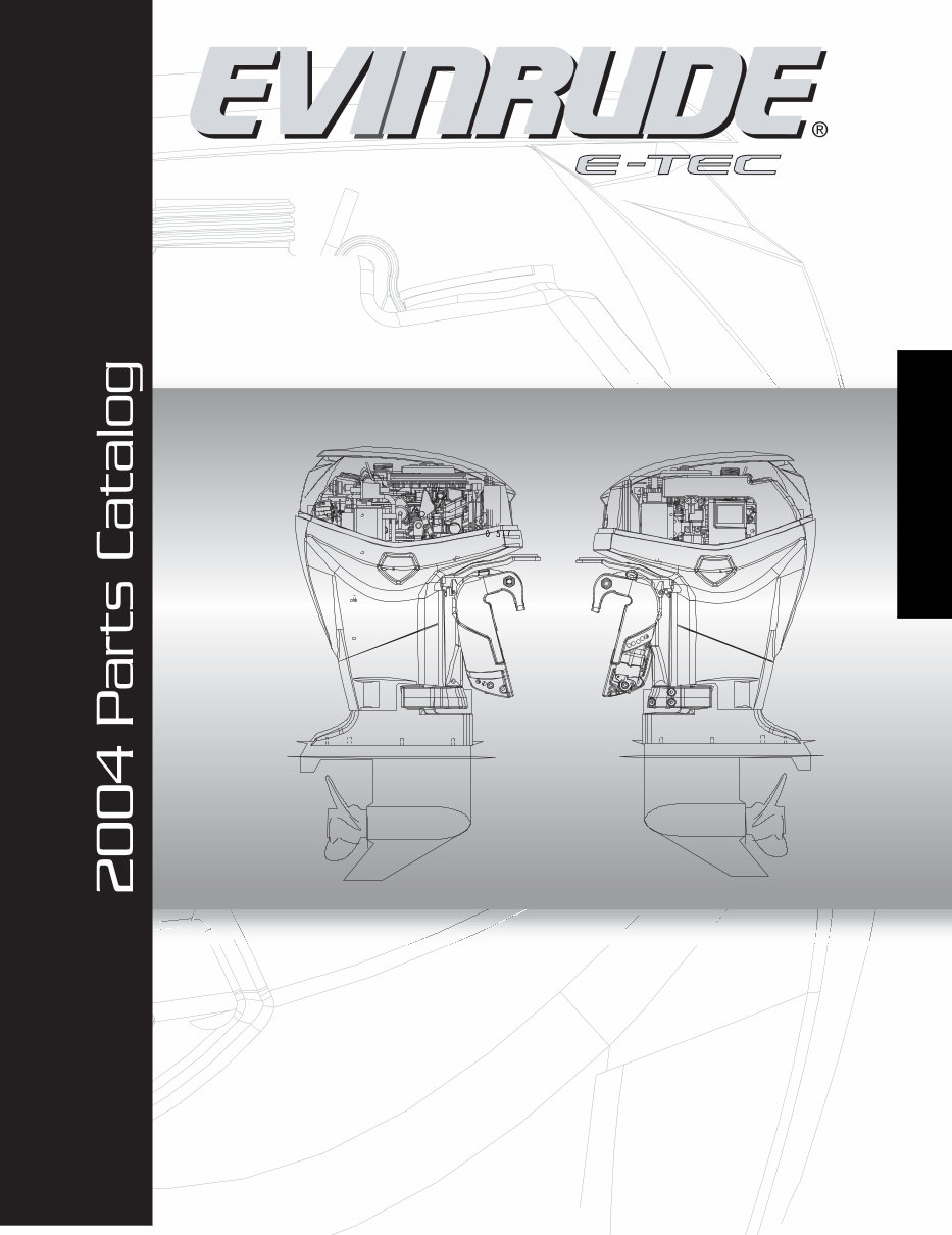 2004 Johnson Evinrude 75HP, 90HP E-TEC Parts Catalog Manual preview img 1