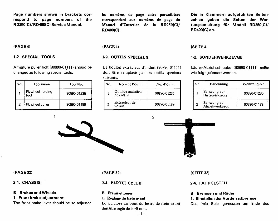 1976-1979 Yamaha RD250 RD400 Service & Repair Manual preview img 5
