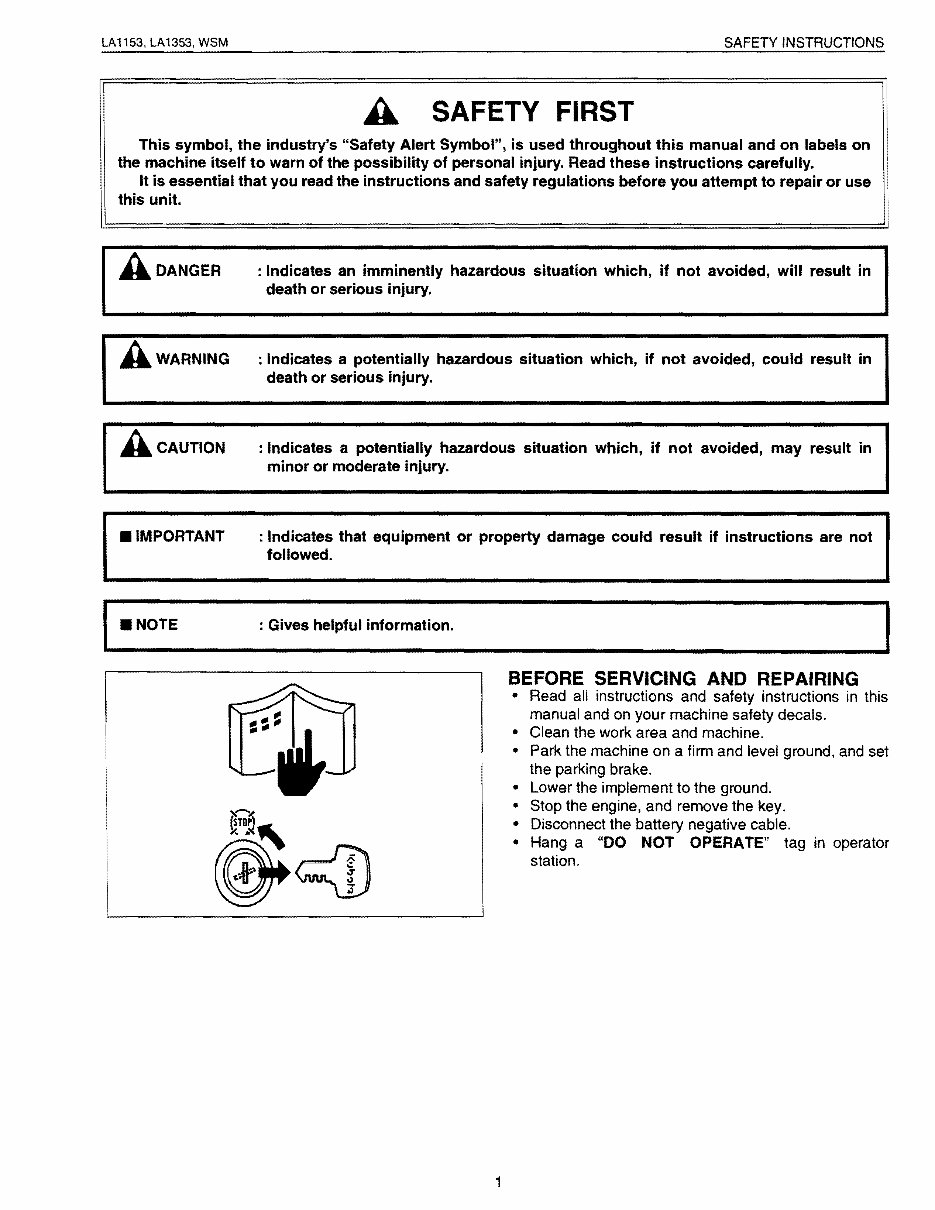Kubota La1153 Loader Workshop Service Repair Manual preview img 1
