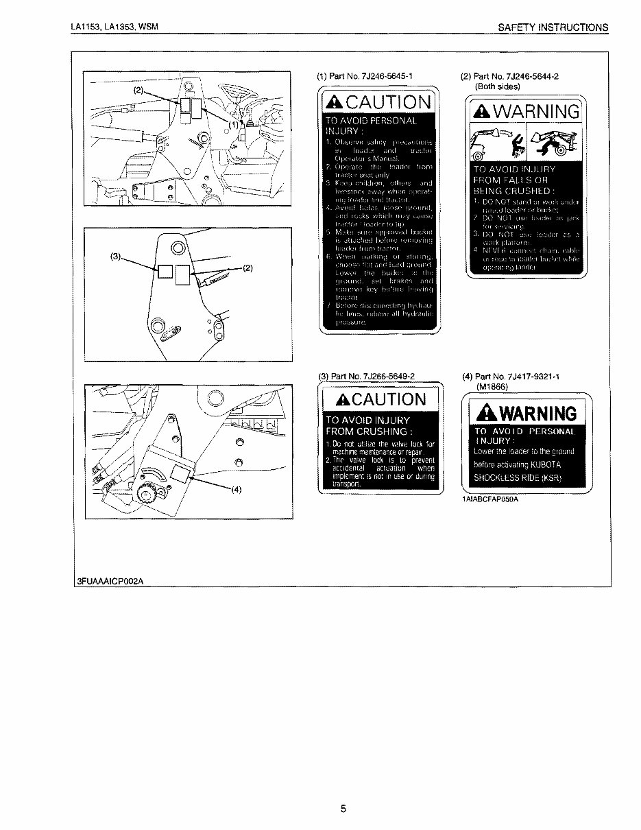 Kubota La1153 Loader Workshop Service Repair Manual preview img 5