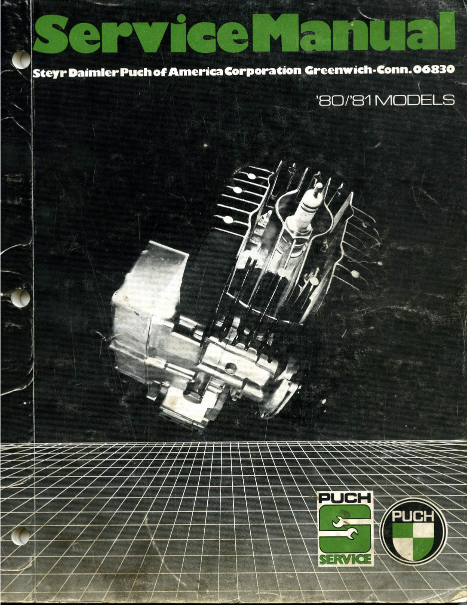 1980-1981 Puch Mopeds Service & Repair Manual preview img 1