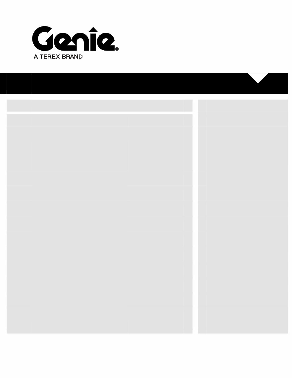 GENIE GTH 844 Shop Manual preview img 1