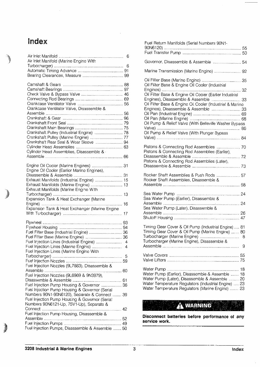 Cat 3208 industrial & marine engine disassembly & assembly preview img 3