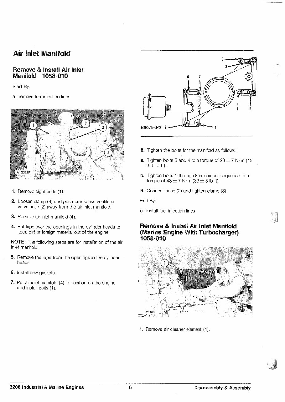 Cat 3208 industrial & marine engine disassembly & assembly preview img 6