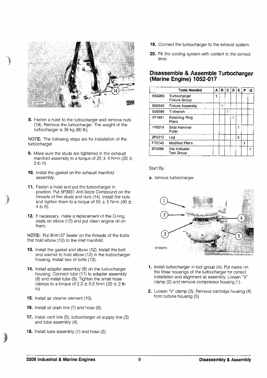 Cat 3208 industrial & marine engine disassembly & assembly preview img 9