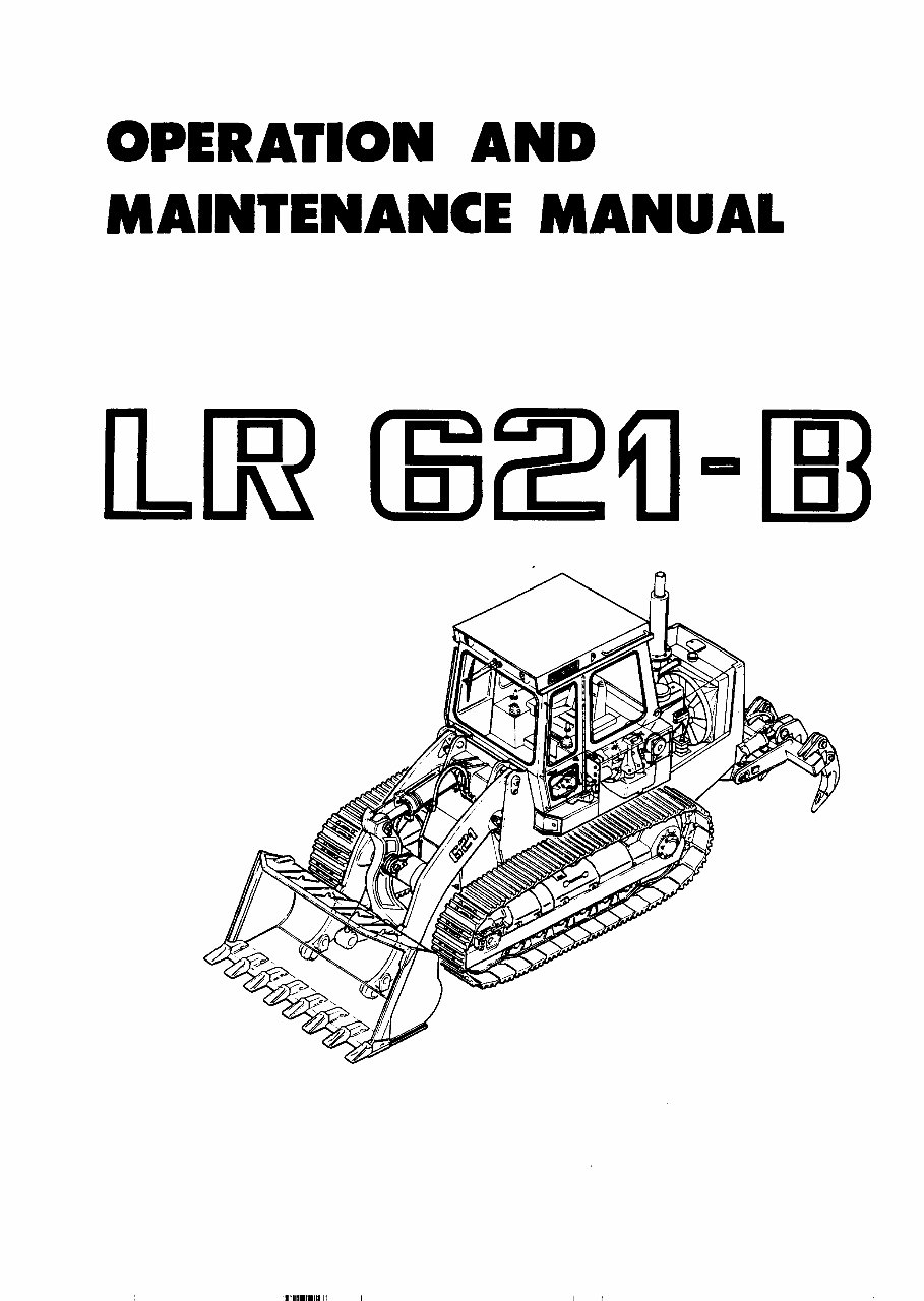 Liebherr LR621- B Crawler Loader Operation & Maintenance Manual ( From Serial Number: 1069,1006) preview img 1