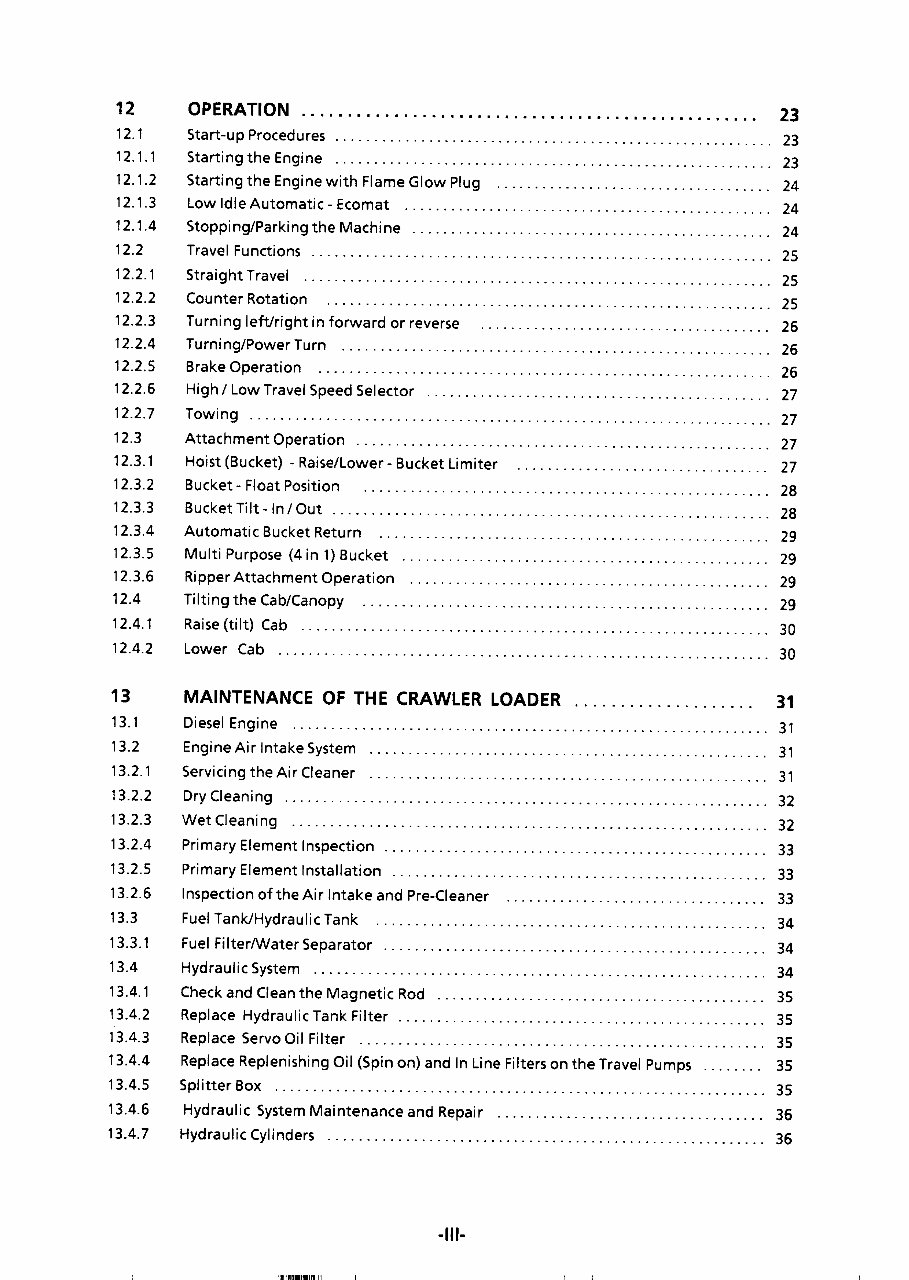 Liebherr LR621- B Crawler Loader Operation & Maintenance Manual ( From Serial Number: 1069,1006) preview img 7