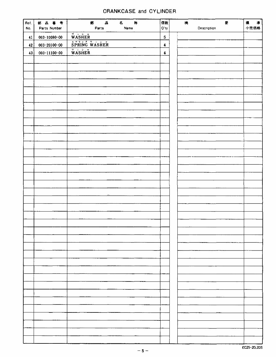 Robin EC25-2 parts manual preview img 8