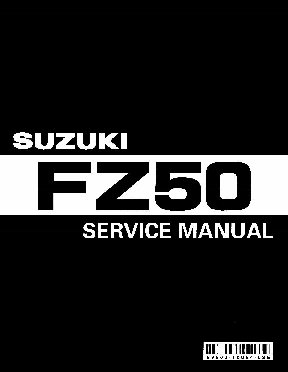 Suziki Rascal 1978-1983 Suzuki FZ50 Youdy Rascal Service & Repair Manual | eManualOnline