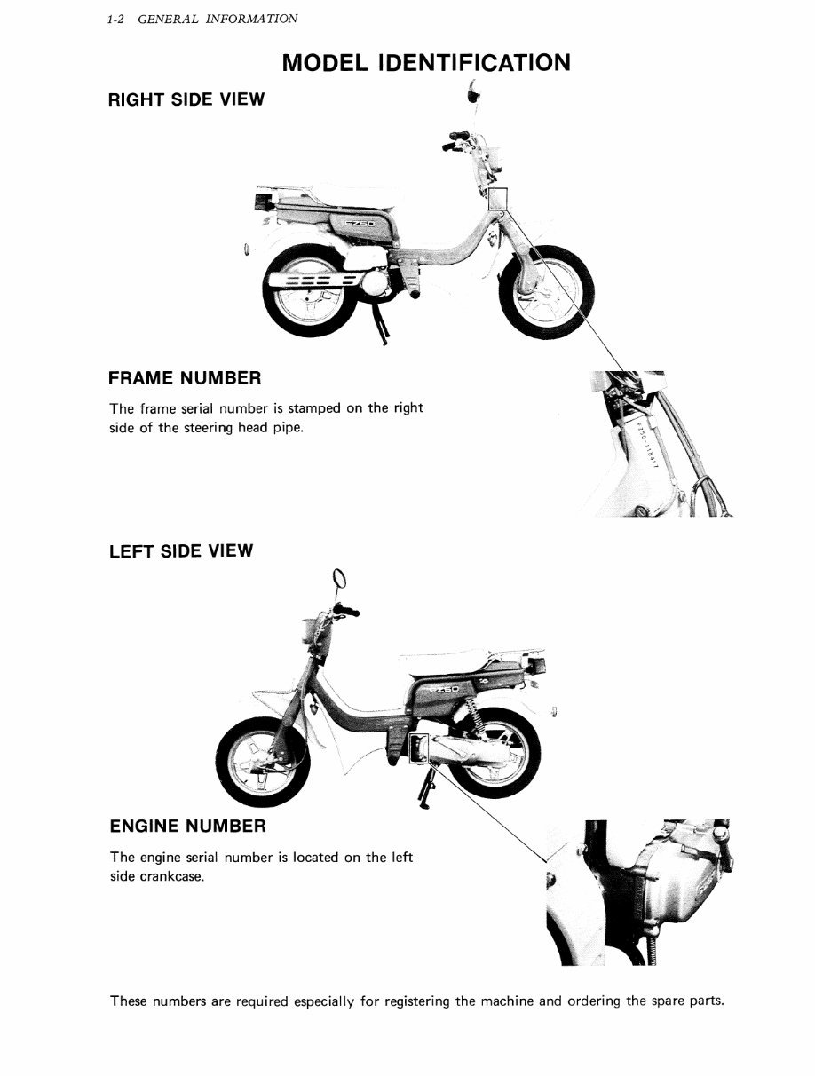 Suziki Rascal 1978-1983 Suzuki FZ50 Youdy Rascal Service & Repair Manual | eManualOnline