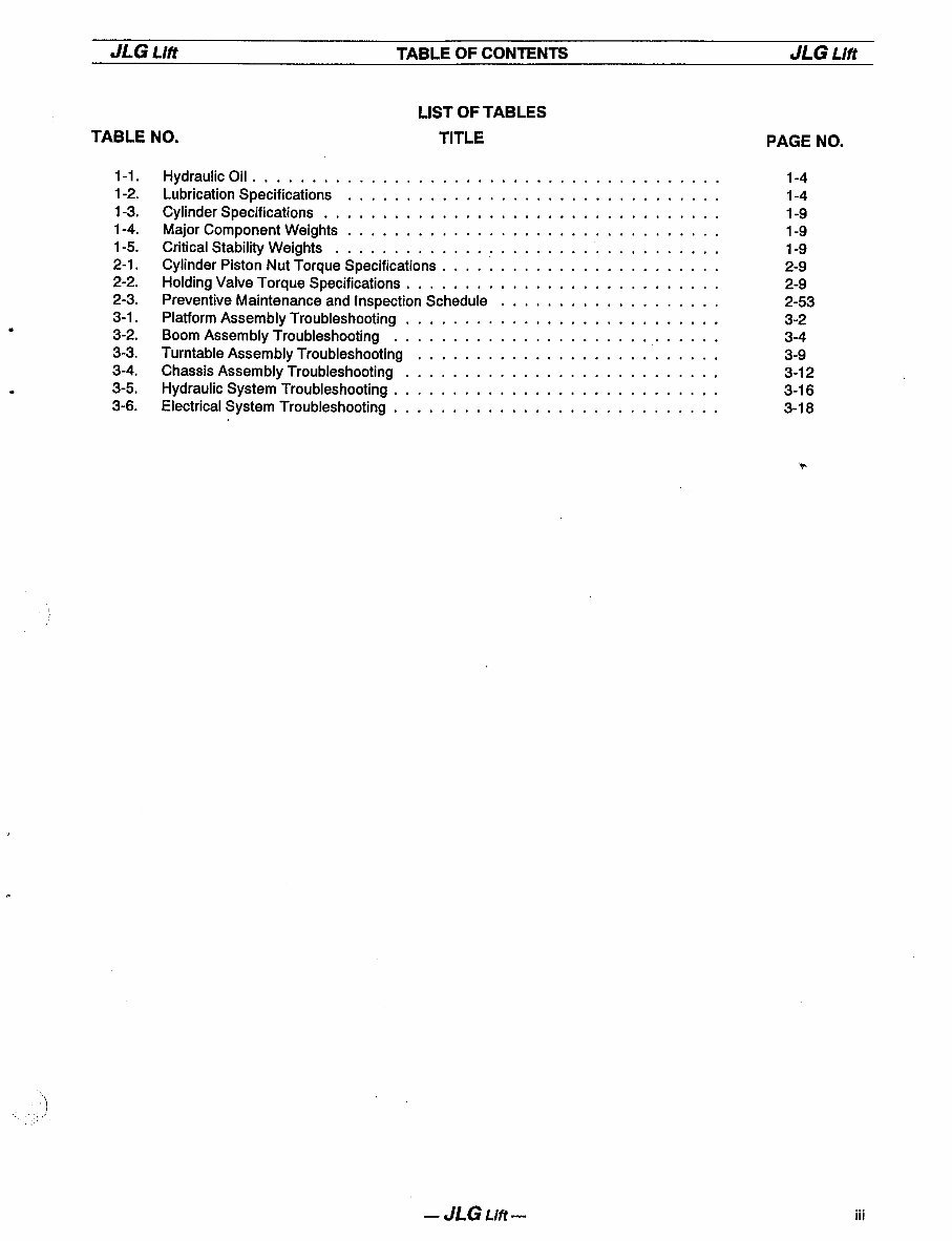 1995 JLG 40HA Workshop Repair Service Manual preview img 5