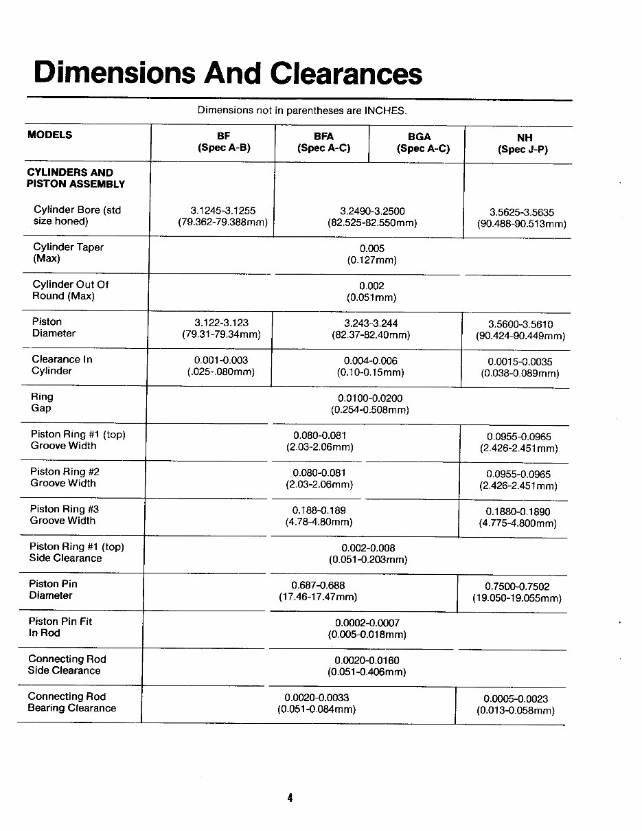 ONAN EngineS BF Parts and Service Manual preview img 6