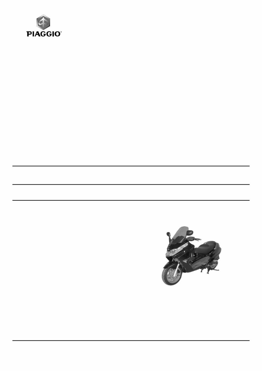 PIAGGIO XEVO 400 Workshop Repair Manual 2005 ONWARD preview img 1