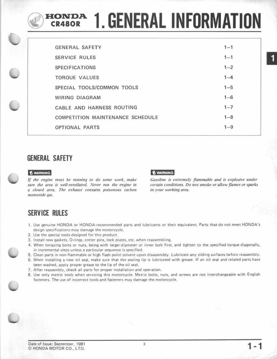 1982-1983 CR480R Service & Repair Manual preview img 5