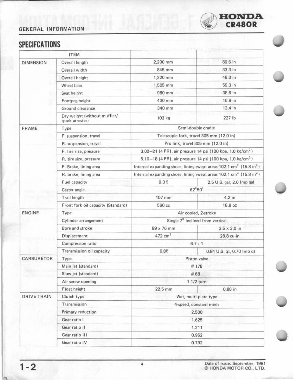 1982-1983 CR480R Service & Repair Manual preview img 6