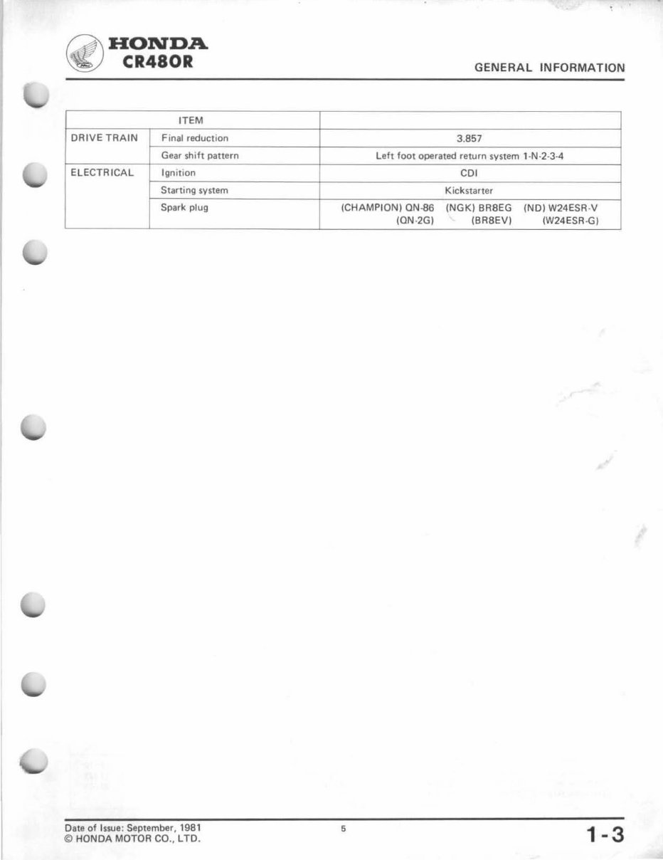 1982-1983 CR480R Service & Repair Manual preview img 7