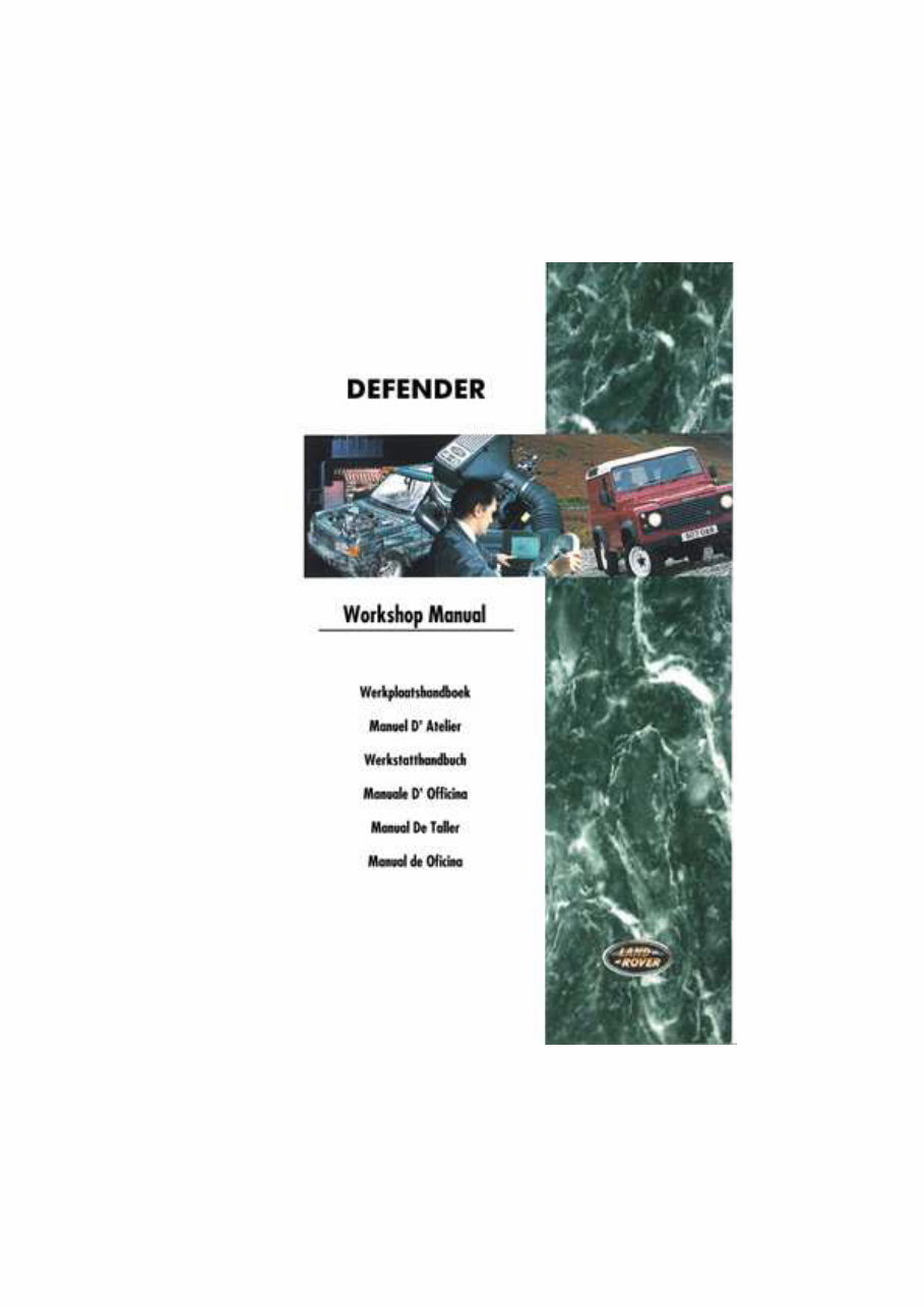 1997 Land Rover DEFENDER All Models Service and Repair Manual preview img 1